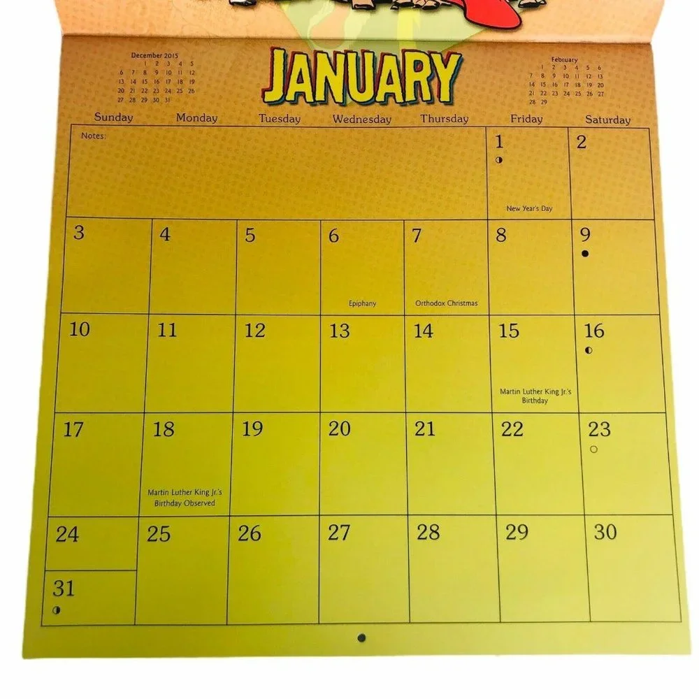 New‎ 2016 DC Comics Originals Wall Calendar Square